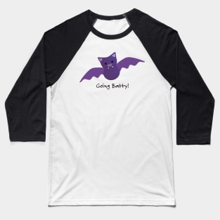 Going Batty Purple Bat Baseball T-Shirt